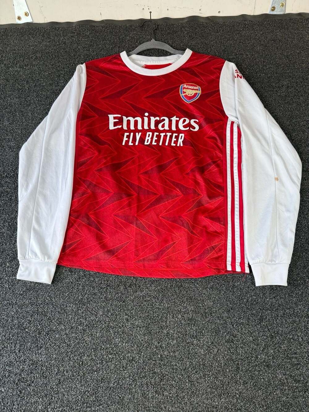 Adidas Arsenal 2020-21 Home Long Sleeve Jersey #9 Lacazette Size S